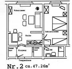 Grundriss Wohung 1