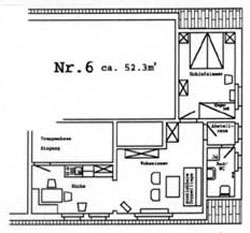 Grundriss Wohung 6